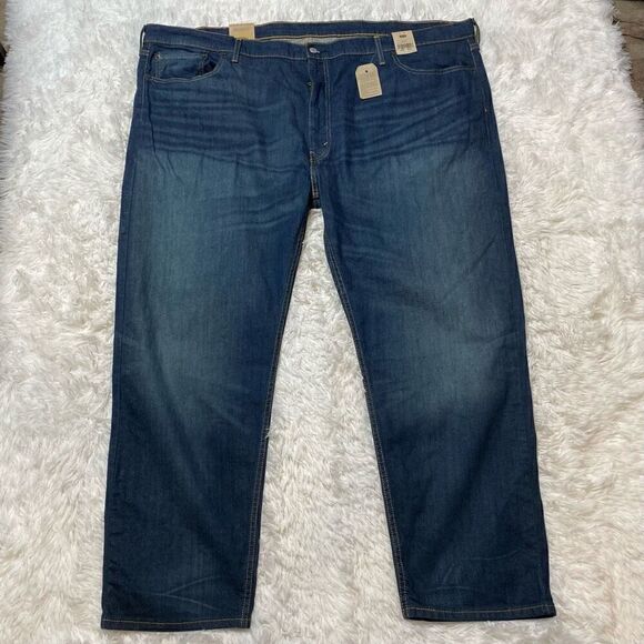 Levis 502 Regular Taper Straight Jeans Mens 52x32 (52x30) Stretch New with Tag - Picture 1 of 10